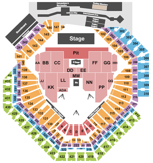 Citizens Bank Park My Chemical Romance Seating Chart